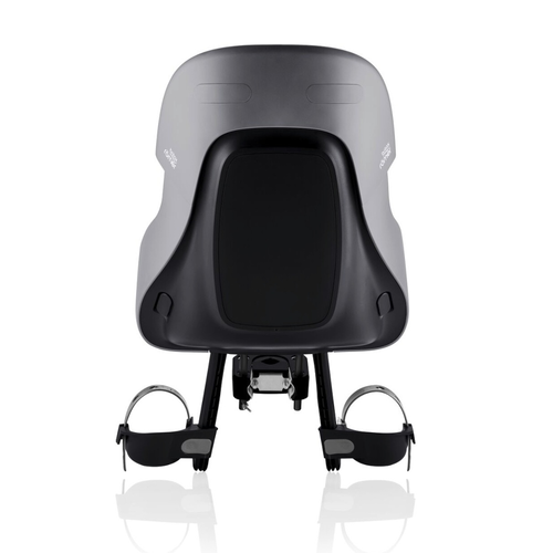 מושב פעוט קדמי לאופניים JOCKEY MINI עם ידית אחיזה וחיבור למוט הכידון - אפור Mineral Grey