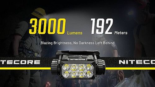 פנס ראש מקצועי נטען 3000 לומן HC75 UHE