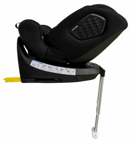כיסא בטיחות ובוסטר מסתובב Harris 360º מלידה ועד גיל 8 עם הגנת צד מורחבת - שחור