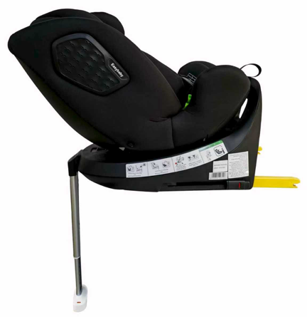 כיסא בטיחות ובוסטר מסתובב Harris 360º מלידה ועד גיל 8 עם הגנת צד מורחבת - שחור
