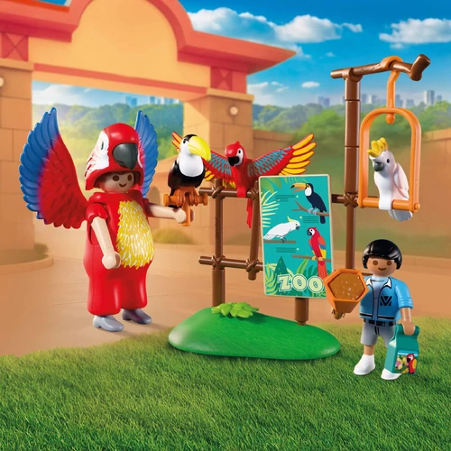 משחק פליימוביל גן חיות: קמע תוכי וילד לגילאי 4+