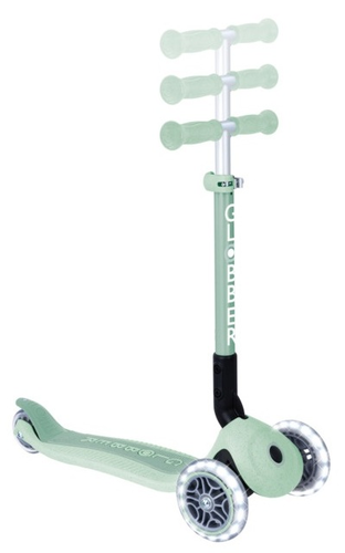 קורקינט מתקפל לפעוטות וילדים JUNIOR LIGHTS ECOLOGIC עם אורות בגלגלים - פיסטוק