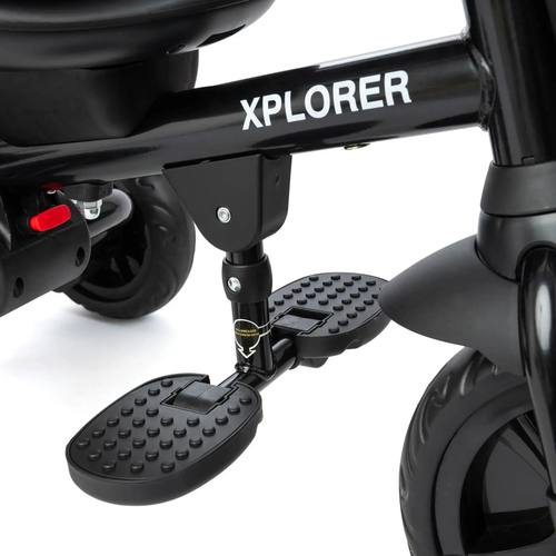 תלת אופן מתקפל 4 ב 1 דגם Xplorer עם כיסא נשכב ומסתובב 360 וגלגלי EVA ללא תקרים - סגול