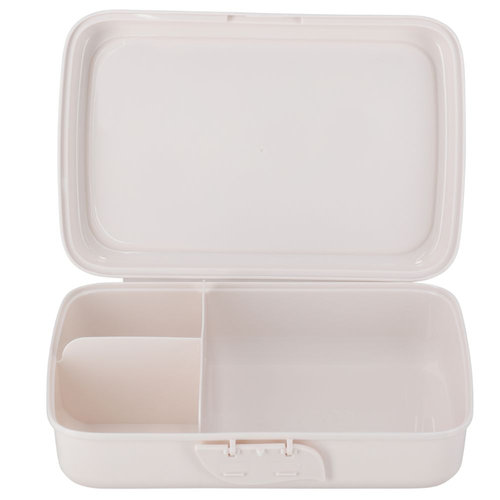 קופסת אוכל לילדים עם מכסה אינטגרלי ושלושה תאים - פרחים