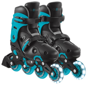 רולרבליידס SKATES LIGHTS עם מנגנון Speed-Safe לבטיחות מוגברת ואורות בגלגלים מידה 34-37 - אקווה