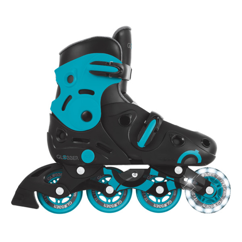 רולרבליידס SKATES LIGHTS עם מנגנון Speed-Safe לבטיחות מוגברת ואורות בגלגלים מידה 34-37 - אקווה