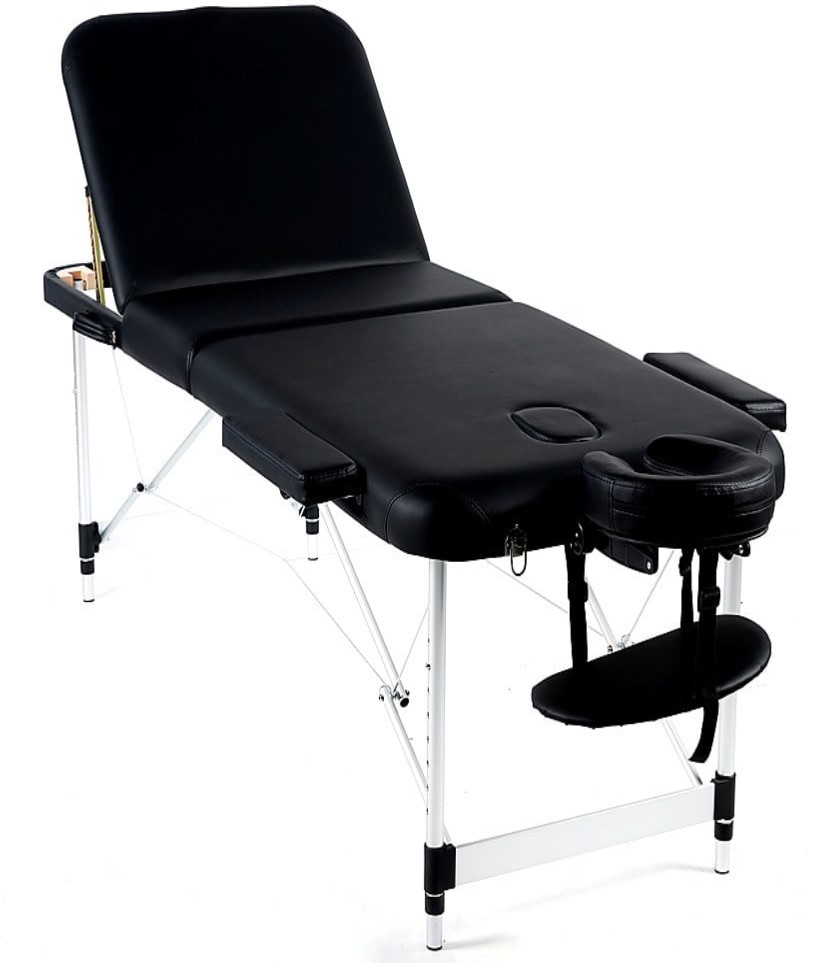 שולחן עיסוי מקצועי 3 חלקים אלומיניום 185×70 ס”מ Medics Care MC-165 Pro