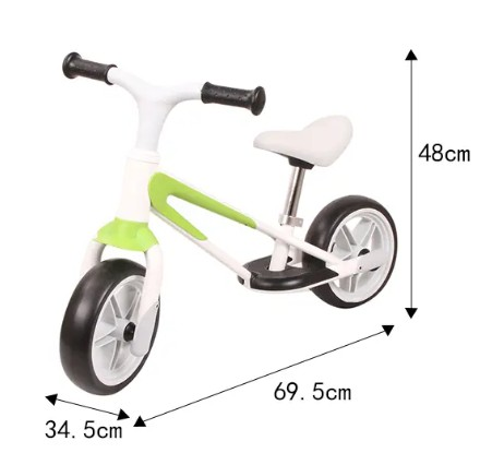 אופני איזון Mini Balance Bike JY-X14 עם צמיגי EVA ללא תקרים ומצבי גובה במושב - אפור