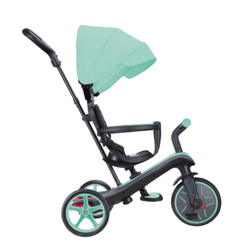 תלת אופן מתקפל הכל באחד Explorer Trike 4 in 1 הופך לאופני איזון - מנטה