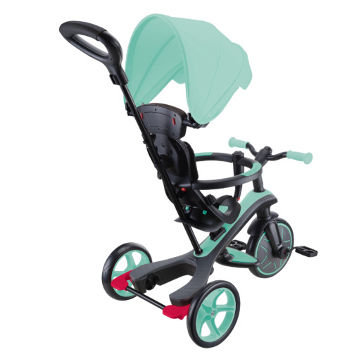 תלת אופן מתקפל הכל באחד Explorer Trike 4 in 1 הופך לאופני איזון - מנטה