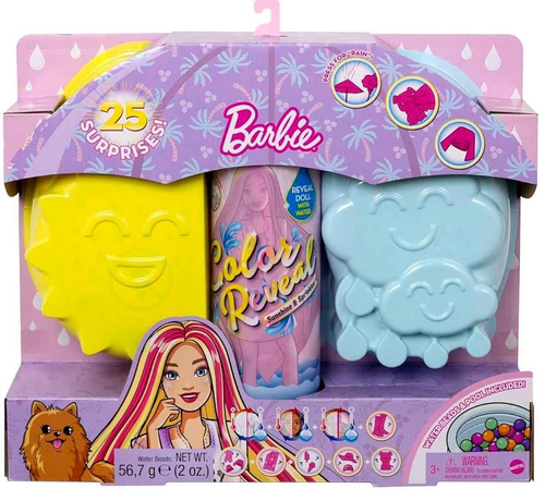 ערכת Color Reveal Sunshine and Sprinkles שמש וגשם של הפתעות 25 פריטים - בלונדינית