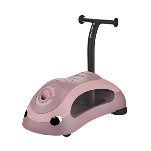 בימבה והליכון 2 ב-1 Walk N’ Roll Ecologic עשוי פלסטיק 100% ממוחזר - ורוד Berry