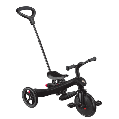 תלת אופן מתקפל הכל באחד Explorer Trike 4 in 1 הופך לאופני איזון - שחור