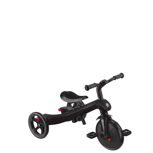 תלת אופן מתקפל הכל באחד Explorer Trike 4 in 1 הופך לאופני איזון - שחור