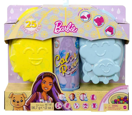 ערכת Color Reveal Sunshine and Sprinkles שמש וגשם של הפתעות 25 פריטים - ברונטית