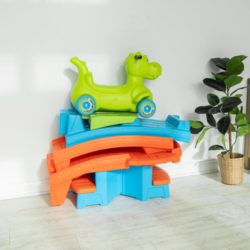 מסלול רכבת הרים במדרון דינוזאור Dino Dash Up & Down Roller Coaster דגם 4404