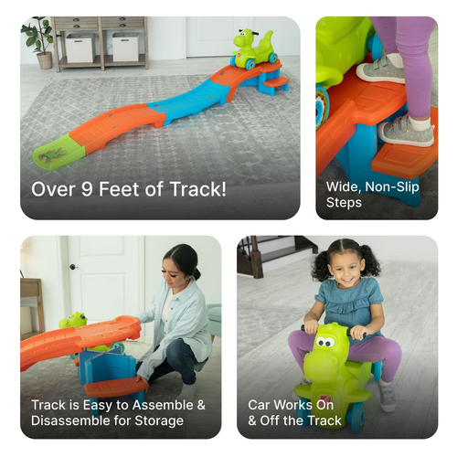 מסלול רכבת הרים במדרון דינוזאור Dino Dash Up & Down Roller Coaster דגם 4404