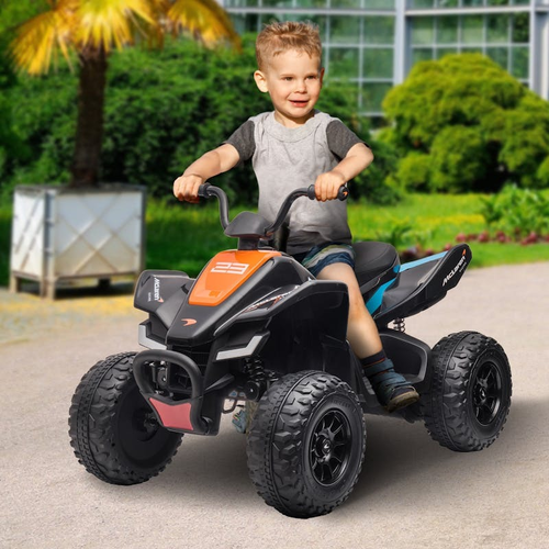 טרקטורון מקלארן 12V חשמלי לילדים עם גלגלי גומי EVA, שלט חכם ואורות LED קדמיים - אפור