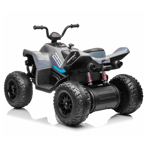 טרקטורון מקלארן 12V חשמלי לילדים עם גלגלי גומי EVA, שלט חכם ואורות LED קדמיים - אפור
