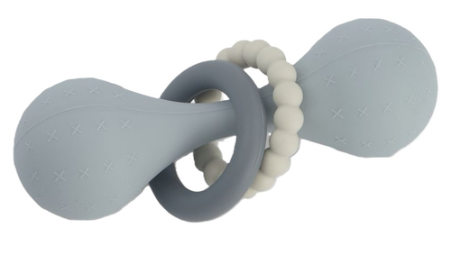 רעשן סיליקון לפיתוח מוטוריקה ותיאום עין-יד - כחול