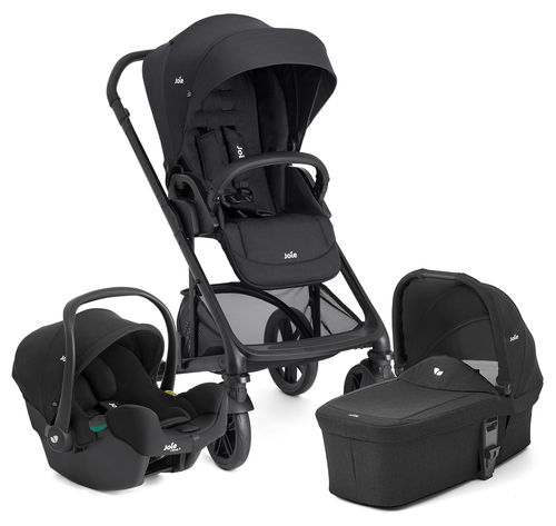 סט עגלת תינוק משולבת 3 ב-1 Chrome עם סלקל i-Snug 2 צבע Raven