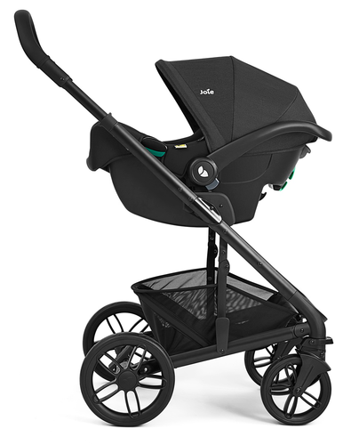 סט עגלת תינוק משולבת 3 ב-1 Chrome עם סלקל i-Snug 2 צבע Raven