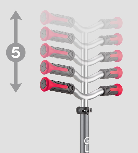 קורקינט מאסטר Master לילדים ונוער עם אורות בגלגלים, ידית מתקפלת, כיוונון גובה ומדרך רחב - מנטה