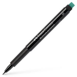 טוש פרמננטי S שחור כולל מחק מובנה Faber-Castell Multimark