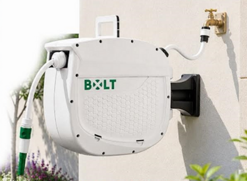 מכונת שטיפה מקצועית 120 בר 1400W +  גלגלת השקיה אוטומטית 20 מטר PW1401.2 BOLT 