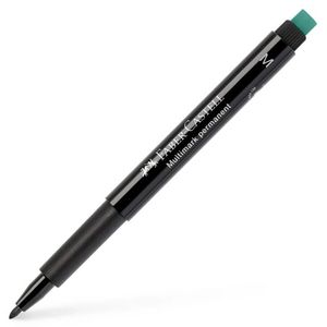 טוש פרמננטי M שחור כולל מחק מובנה Faber-Castell Multimark