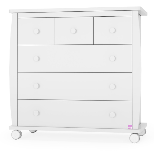 שידת החתלה לתינוק ג'יה MDF בציפוי מלאמין SuperSafe E1 - לבן