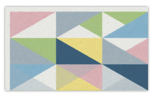 שטיח פעילות מעוצב לחדר ילדים Soft Mat במגע רך - משולשים צבעוניים