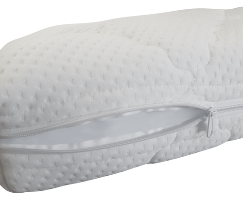 מזרון דו-שכבתי עם ציפוי קווילט אלווורה נעים ומפנק למיטת תינוק או מעבר