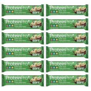 מארז 12 יחידות – חטיף חלבון ProteinPro SOFT בטעם פיסטוק שוקולד  | נייצ
