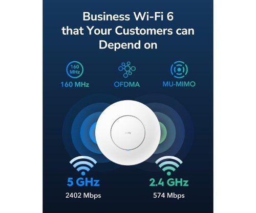 אקסס פויינט אלחוטי | Cudy AP3000 2.5G AP WIFI6 Mesh Wall Mount POE