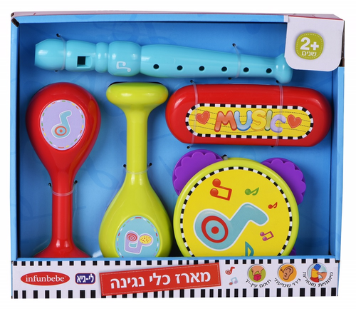 מארז 5 כלי נגינה לגילאי שנתיים ומעלה