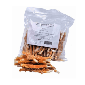 עצם גליליות פרימיום בציפוי עוף 500 גרם | Premium Chicken Wrapped Rolls 500g