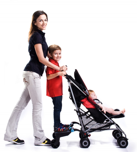 טרמפיסט XL לעגלה BuggyBoard-Maxi - שחור