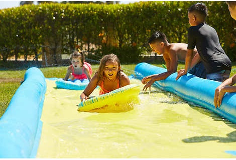 מגלשת מים מודולארית ענקית 7.9 מטר Super Wave Rider עם 2 גלשני בוגי ומשאבה