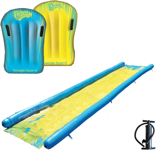 מגלשת מים מודולארית ענקית 7.9 מטר Super Wave Rider עם 2 גלשני בוגי ומשאבה
