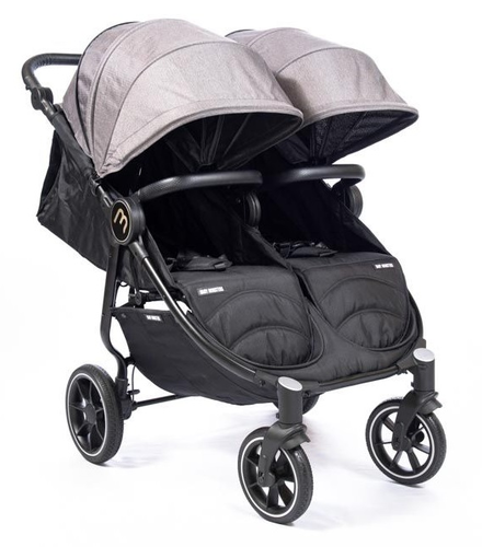 עגלת תאומים צרה בייבי מונסטרס Easy Twin 4 עם מדרך רגלים מכוונן