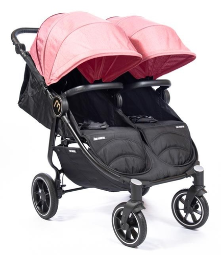 עגלת תאומים צרה בייבי מונסטרס Easy Twin 4 עם מדרך רגלים מכוונן