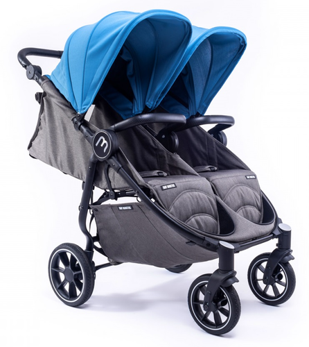 עגלת תאומים צרה בייבי מונסטרס Easy Twin 4 עם מדרך רגלים מכוונן