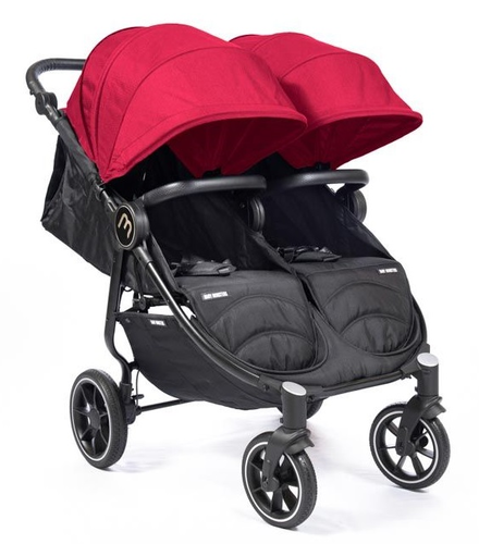 עגלת תאומים צרה בייבי מונסטרס Easy Twin 4 עם מדרך רגלים מכוונן
