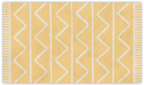 שטיח פעילות מעוצב לחדר ילדים Soft Mat במגע רך - זיג זג צהוב
