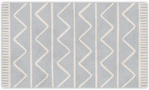 שטיח פעילות מעוצב לחדר ילדים Soft Mat במגע רך - זיג זג אפור