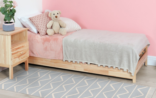 שטיח פעילות מעוצב לחדר ילדים Soft Mat במגע רך - זיג זג אפור