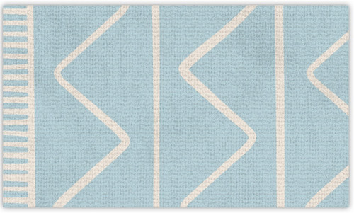 שטיח פעילות מעוצב לחדר ילדים Soft Mat במגע רך - זיג זג כחול
