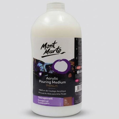 מדיום פורינג לאקריליק 1 ליטר Mont Marte Premium