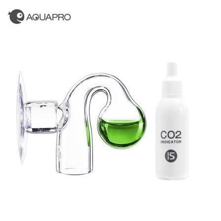 אקווה פרו אינדיקטור CO2 זכוכית+נוזל Aquapro CO2 Indicator Kit